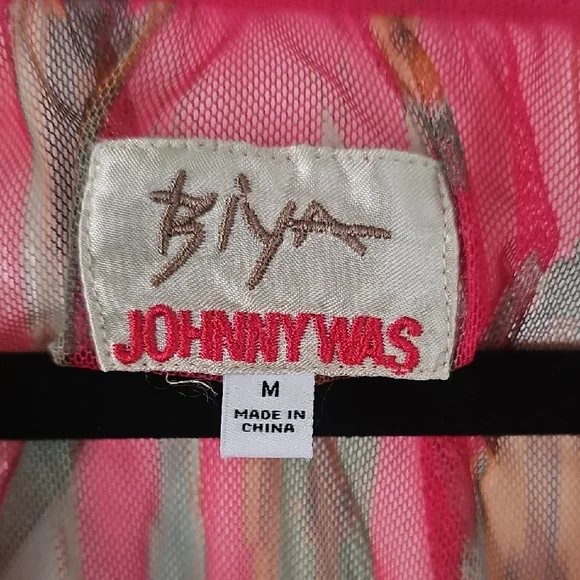 Johnny Was Vibrant Red Embroidered Blouse - Picture 2 of 4